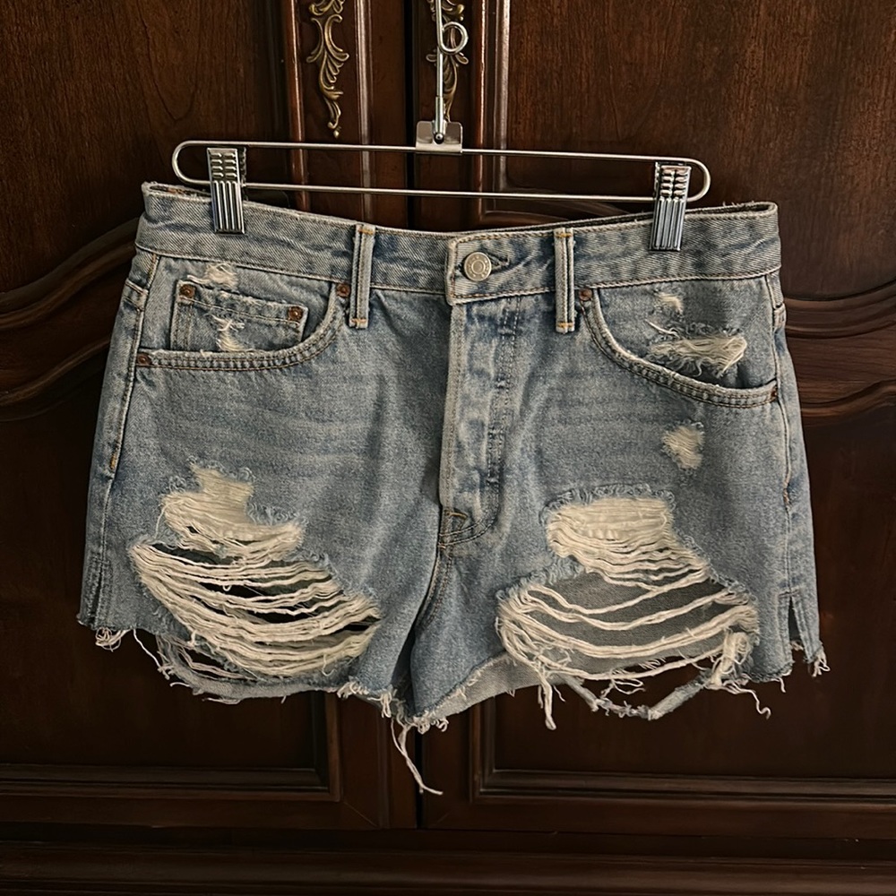 GRLFRND Cindy High Rise Denim Shorts